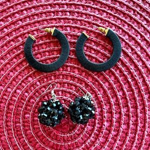Black earrings